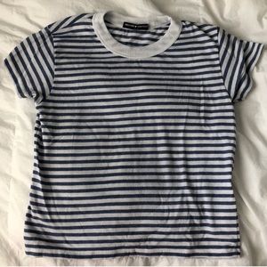 Brandy Melville Blue/White Striped Top